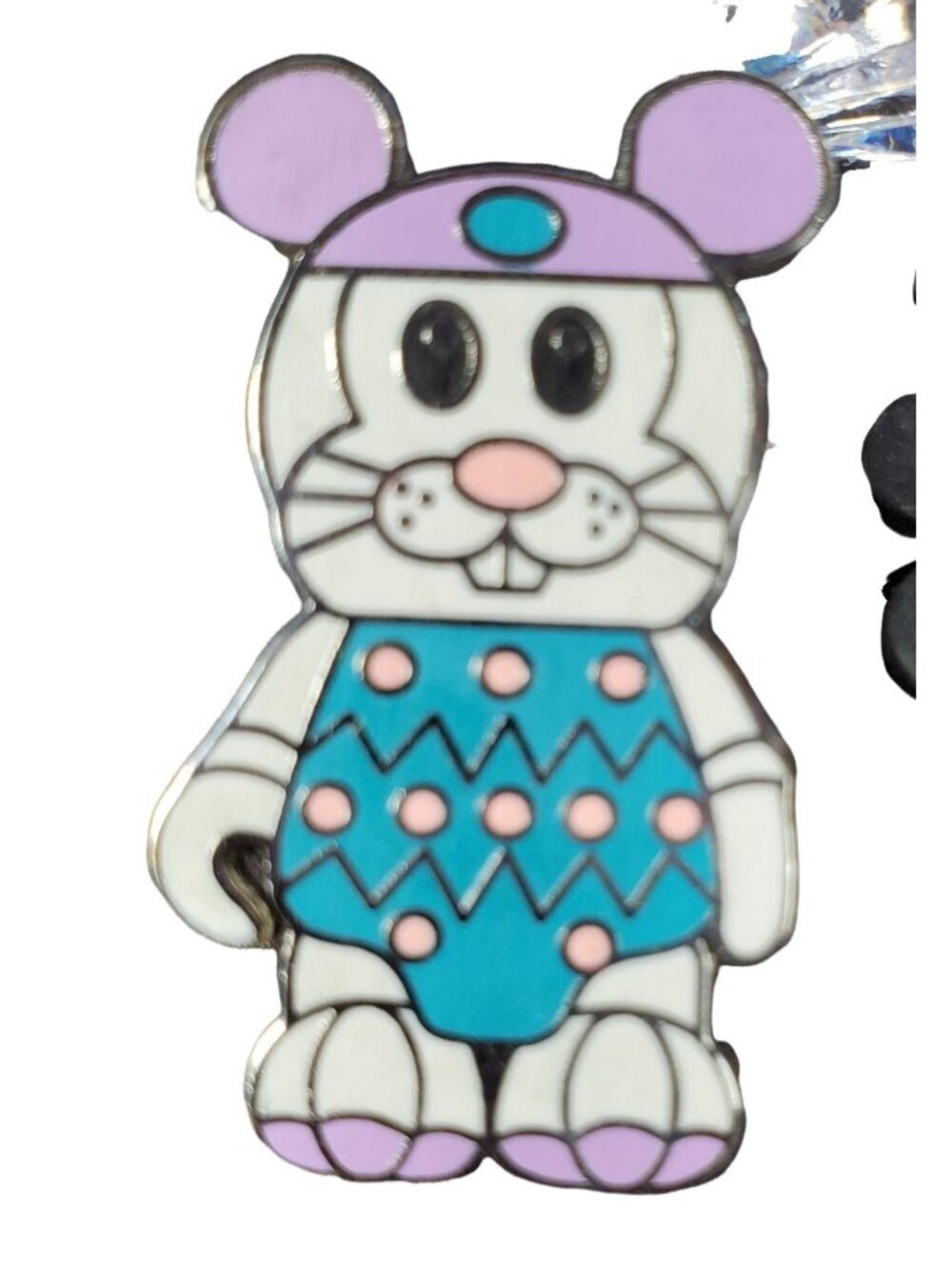 Disney Mickey Mouse Easter Bunny Vinylmation Trading Pin Rabbit Lapel Pin Brooch
